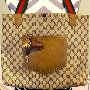 Vintage Gucci Monogram Tote Bag